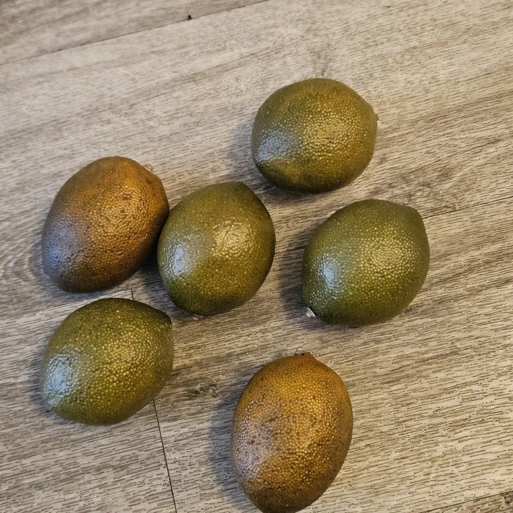 Vintage Artificial Realistic Large Prop Limes Life Size Faux Fruit Lot 6 Fake